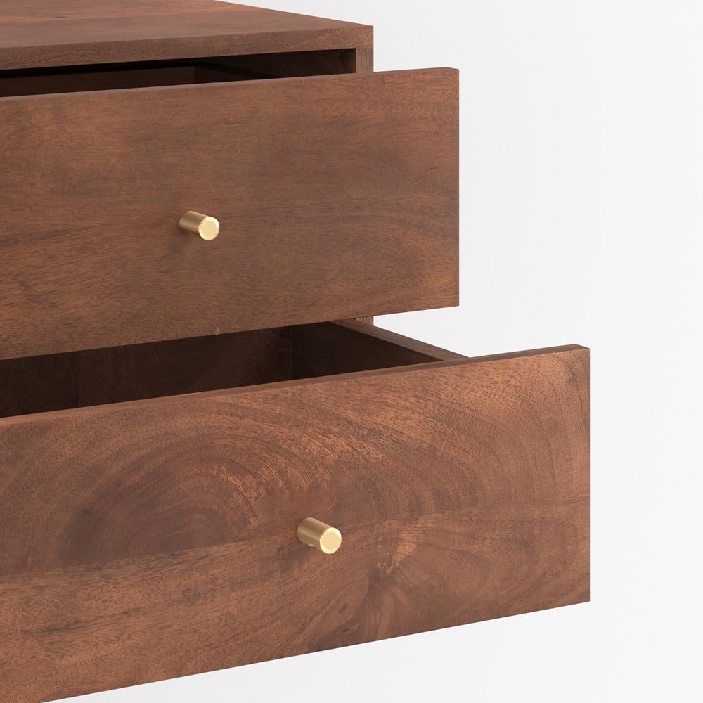 Oréa - Suspended Bedside Table in Mango Wood