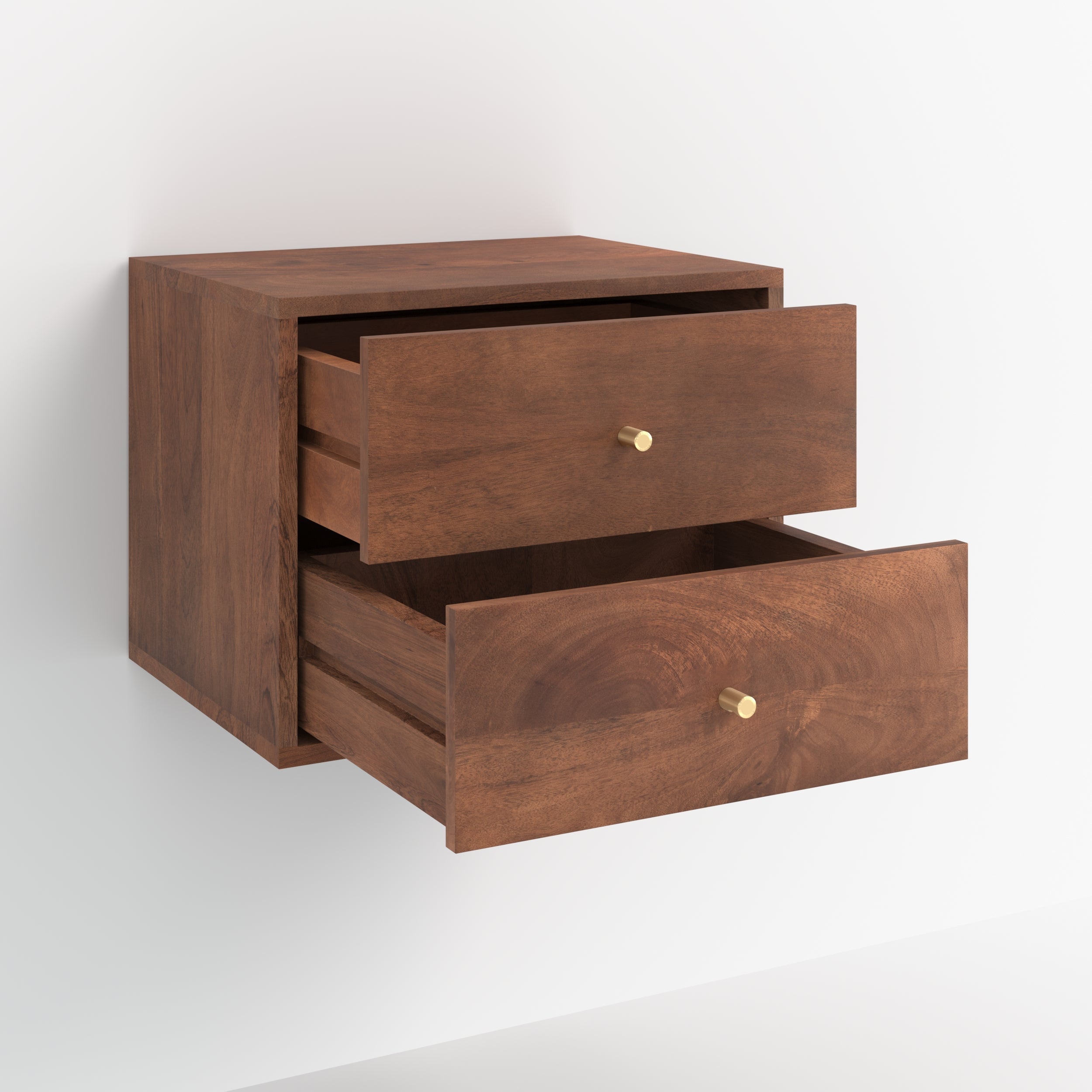 Oréa - Suspended Bedside Table in Mango Wood