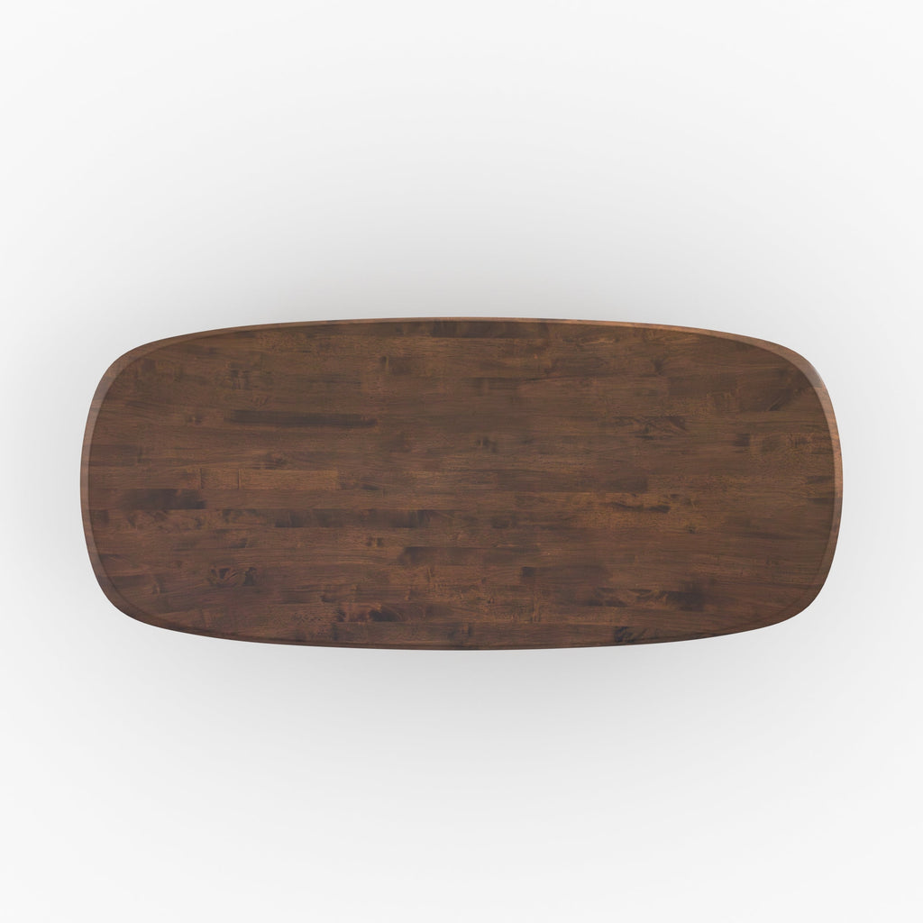 Aladin - Rectangular Table in Dark Solid Rubberwood for 10 People