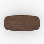 Aladin - Rectangular Table in Dark Solid Rubberwood for 10 People