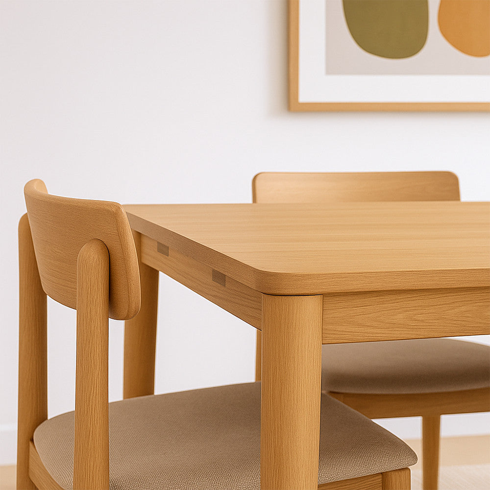 Savacou - Extendable Dining Table for 8 to 12 People - Wood - Light Wood
