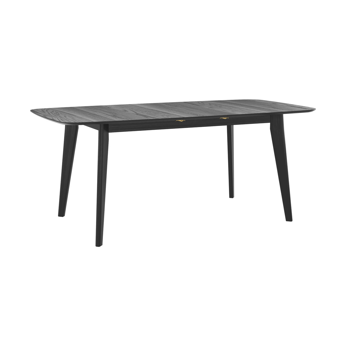 Oman - Table Rectangulaire 4/6 Personnes Extensible En Bois Noir