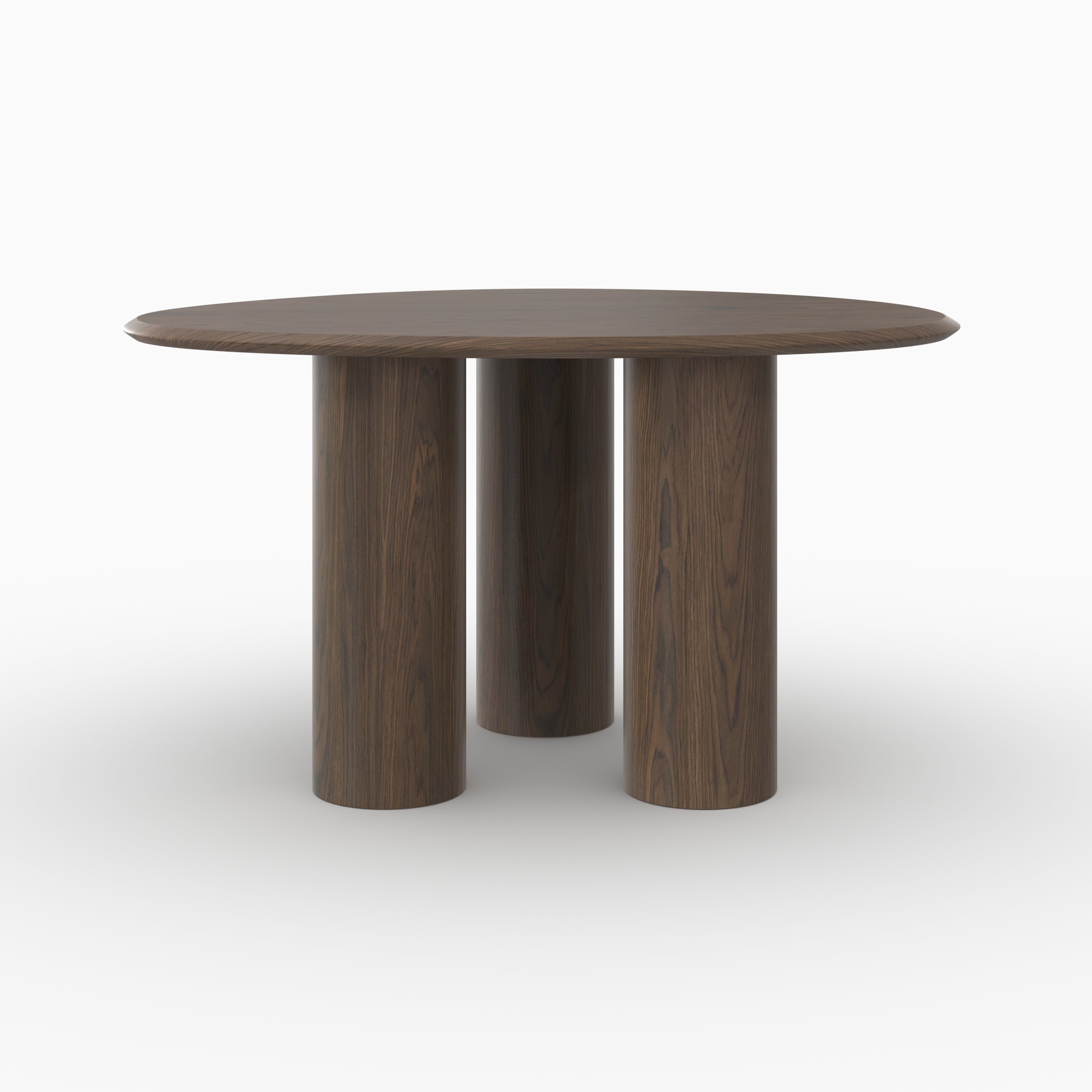 Aya - Table Organique En Placage Noyer, 6 Personnes