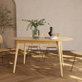 Eddy - Table Ovale 6 Personnes En Bois Clair