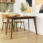Oman - Table Rectangulaire 4 Personnes En Bois Foncé