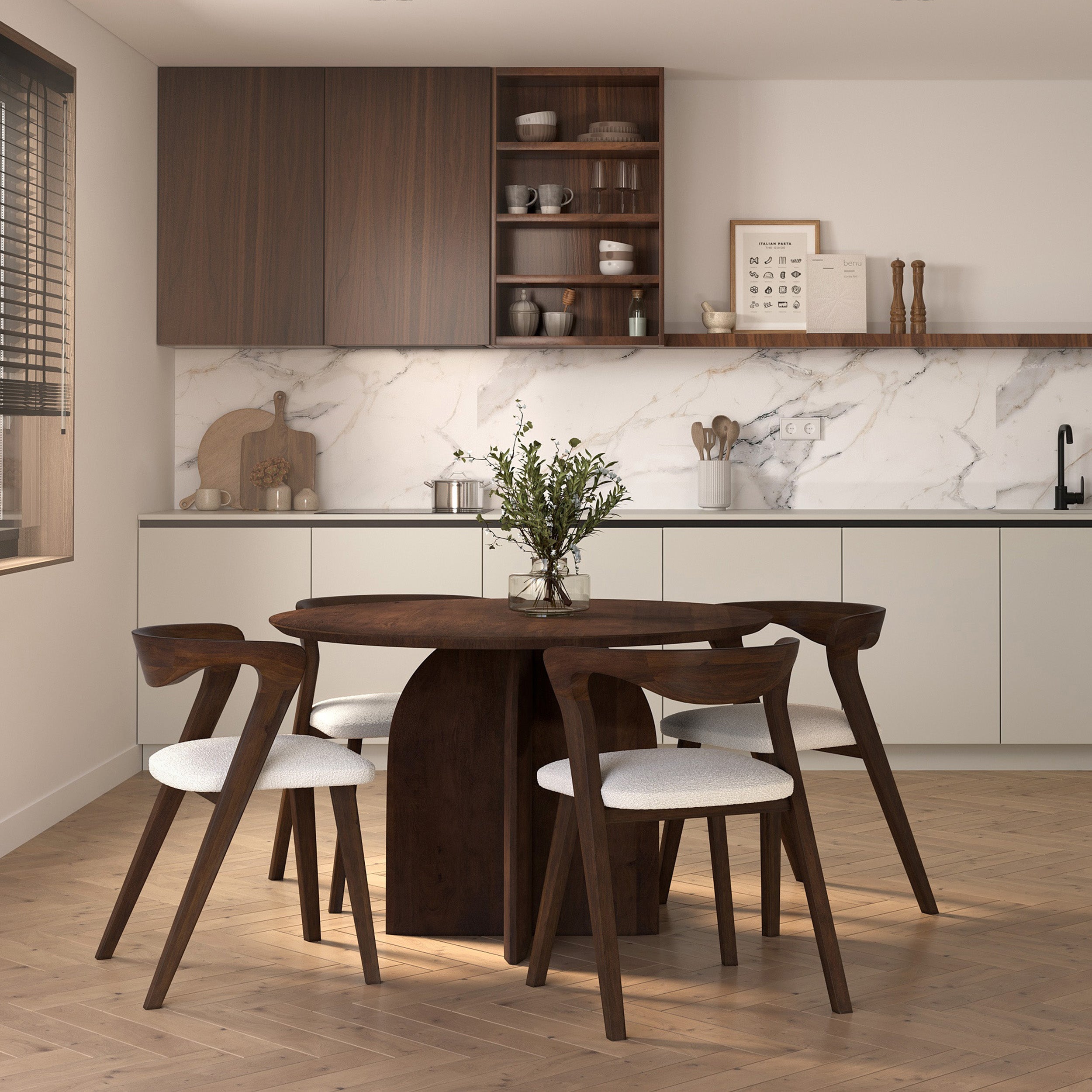 Caïpi - Round Mango Wood Table 4 Places