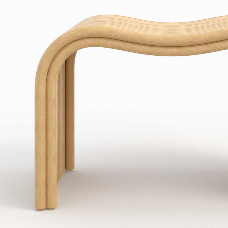 Wave - Tabouret En Rotin Naturel