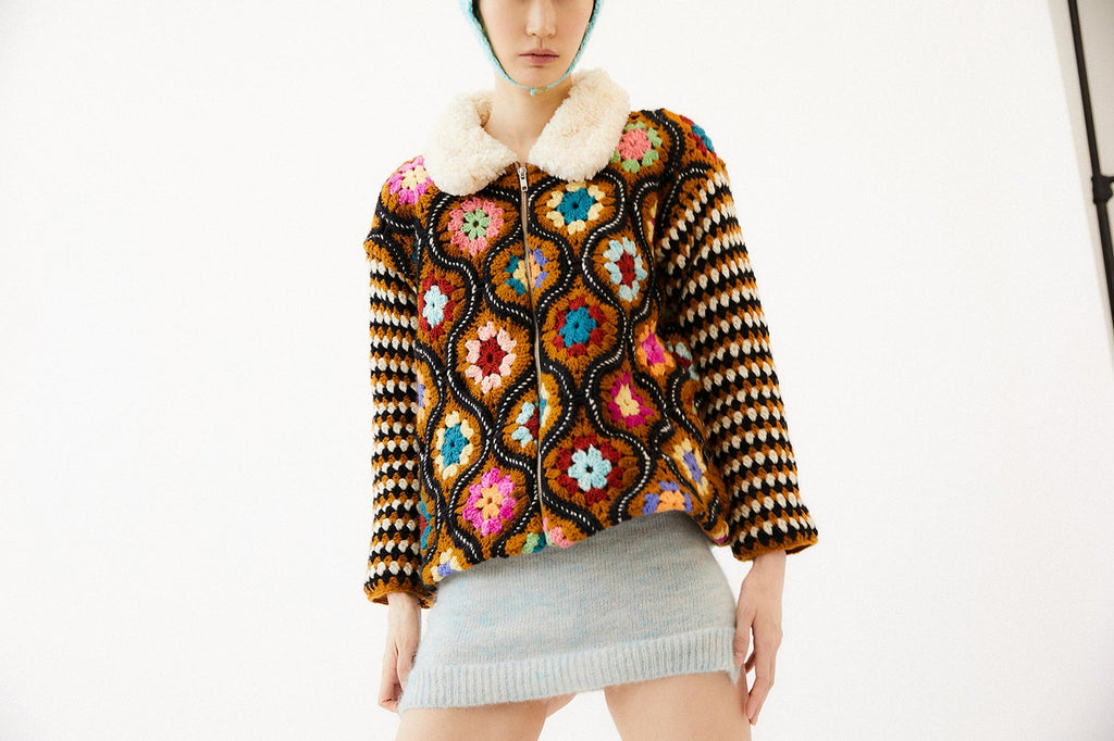 Wool Jacket Clara - Rust Brown