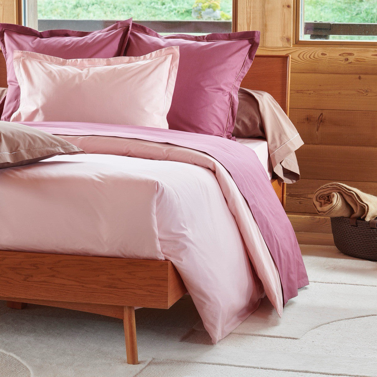 Uni Percale - Taie Oreiller - Rose Dragee