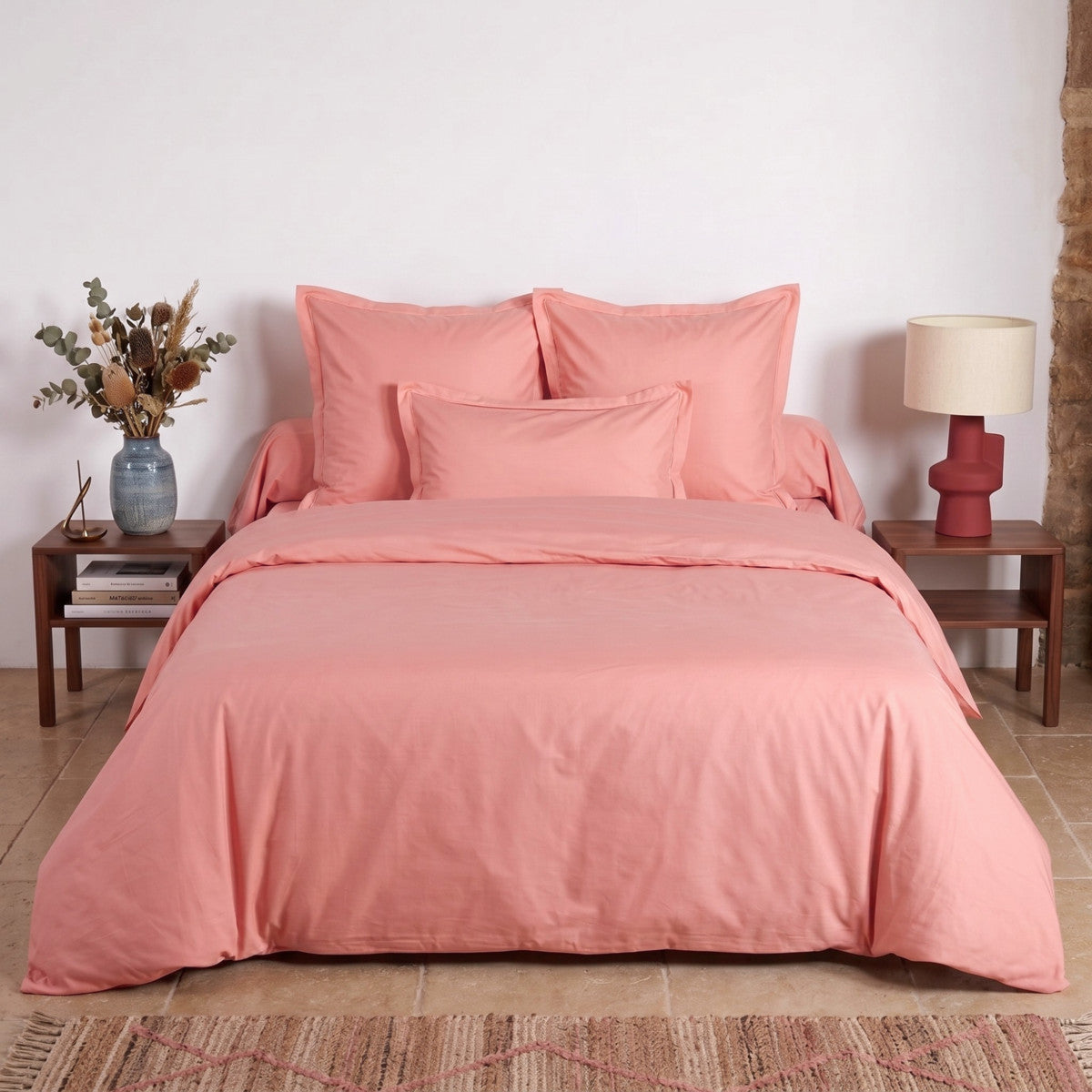 Uni Percale - Taie Oreiller - Blush