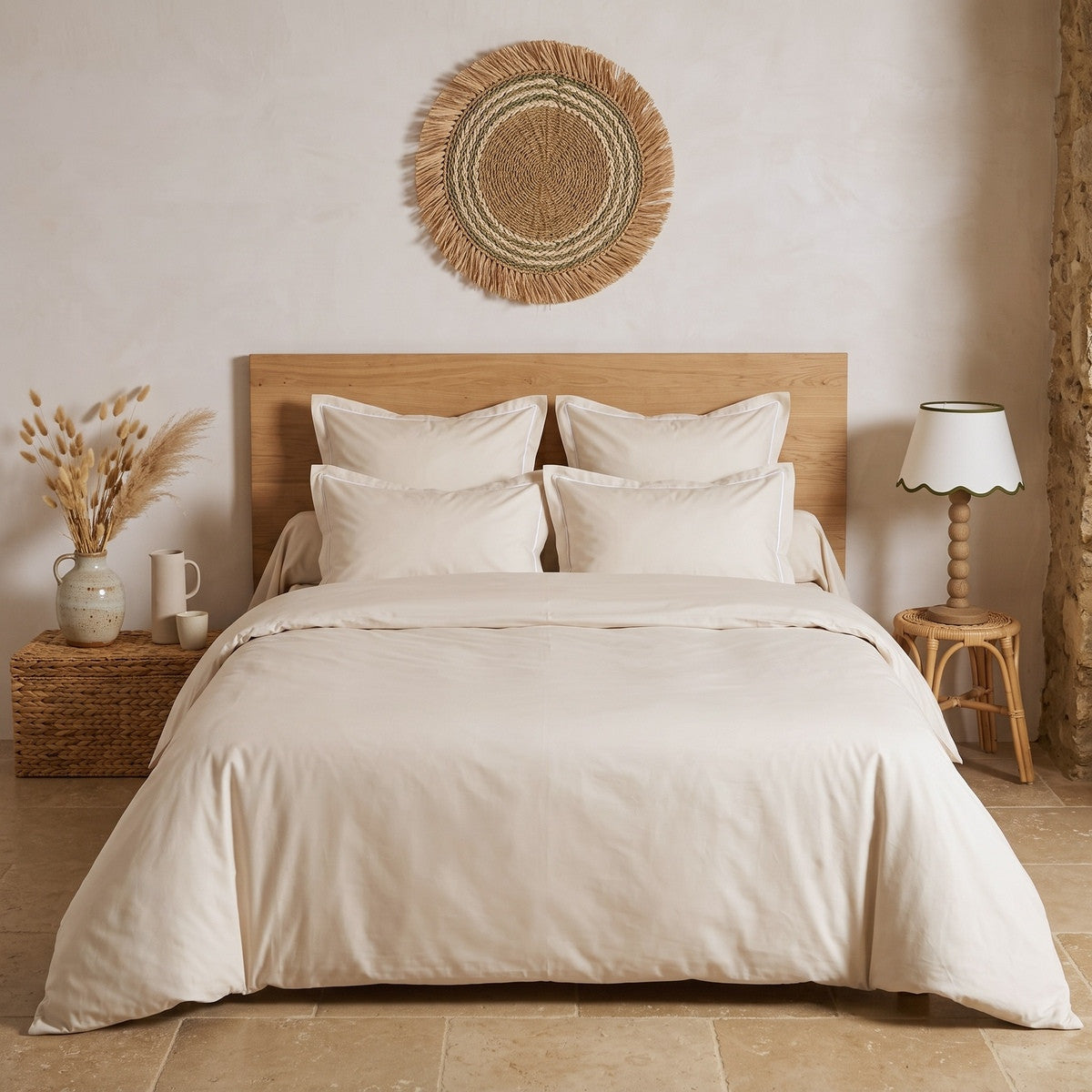Uni Percale - Taie Oreiller - Naturel