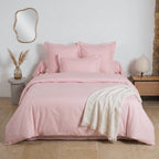 Uni Percale - Taie Traversin - Rose Dragee