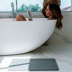 Lot De 2 Tapis De Bain En Pierre De Diatomite