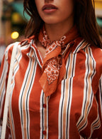 TATIANA STRIPED SHIRT PETITE MENDIGOTE