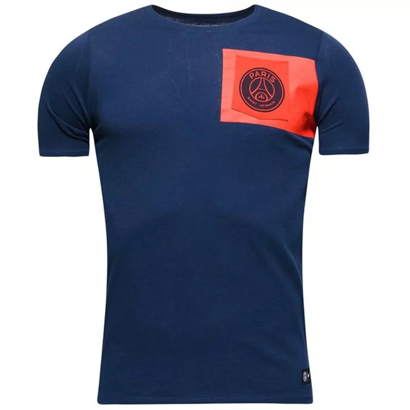Tee-Shirt Nike Psg Crest Junior - Bleu