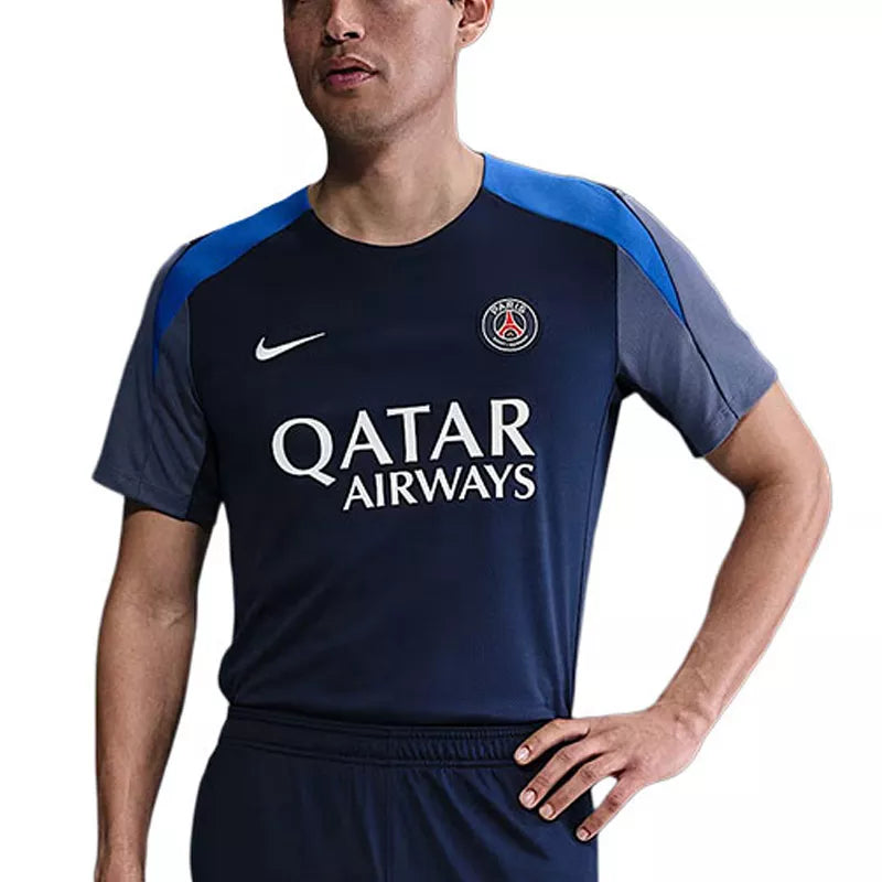 Tee-Shirt Nike Psg Strike - Bleu Marine, Blanc.