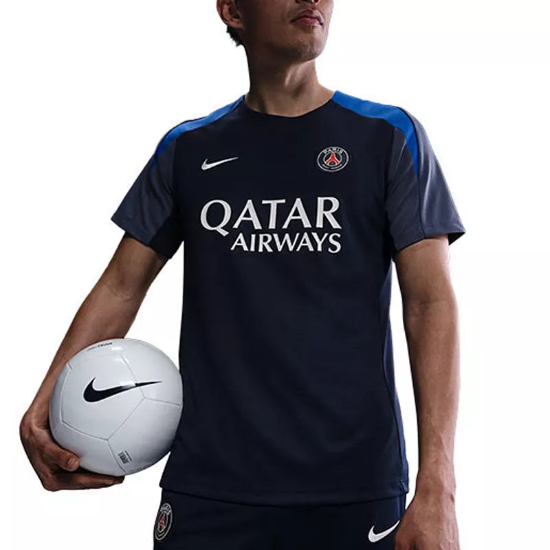 Tee-Shirt Nike Psg Strike - Bleu Marine, Blanc.