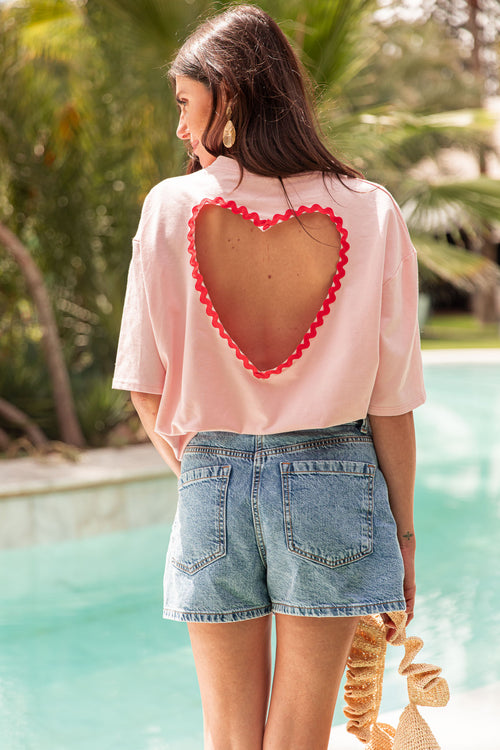 TINO Rose - Camiseta Corazón