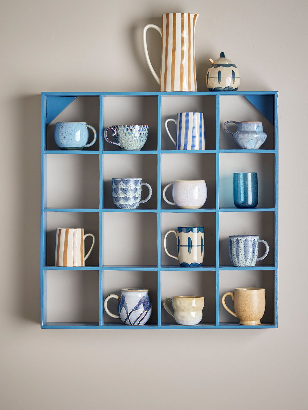Allium - Set of 6 Mugs - Blue - Stoneware