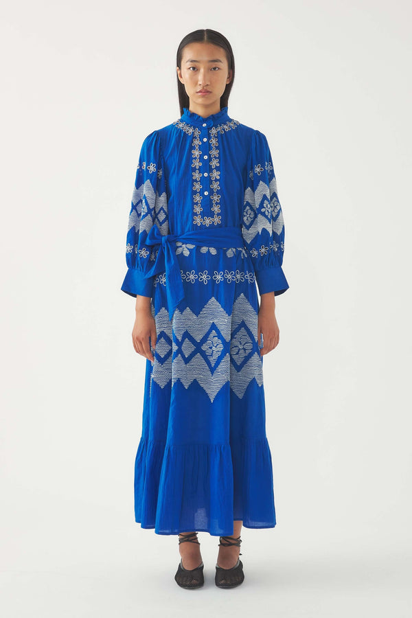 Vestido largo Toledo - Azul