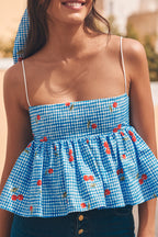 TOP BOOBOO CHERRY BLUE