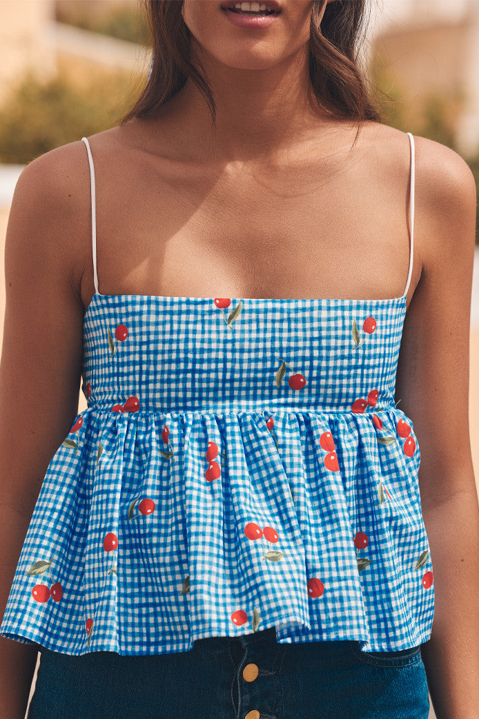 TOP BOOBOO CHERRY BLUE