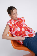 Rose Red Blossom Top