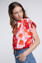 Rose Red Blossom Top