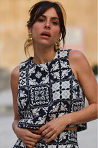 Top Tonio Jacquard Mosaico