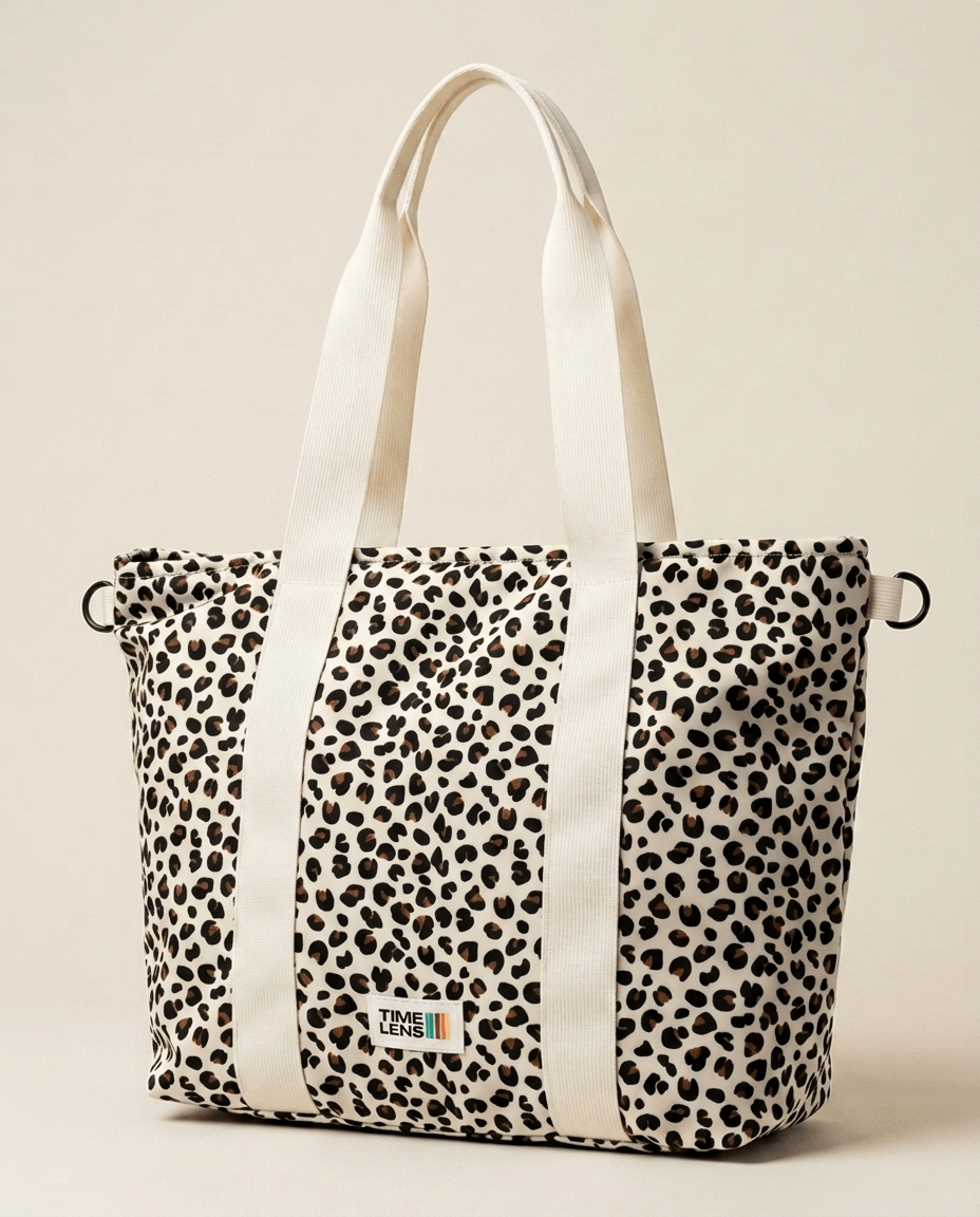 Tote Bag Cream Leopard