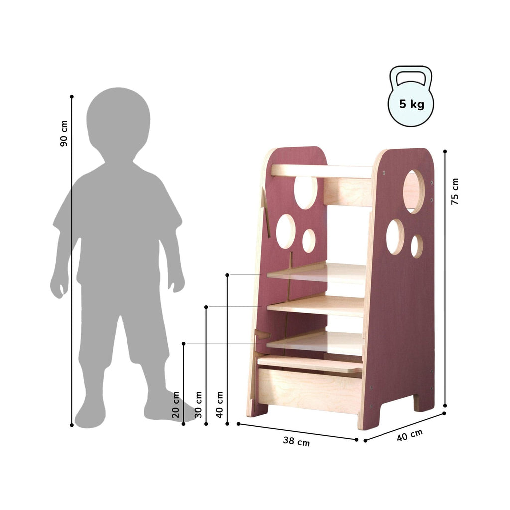 3-in-1 Montessori Learning Tower – Independence & Safety