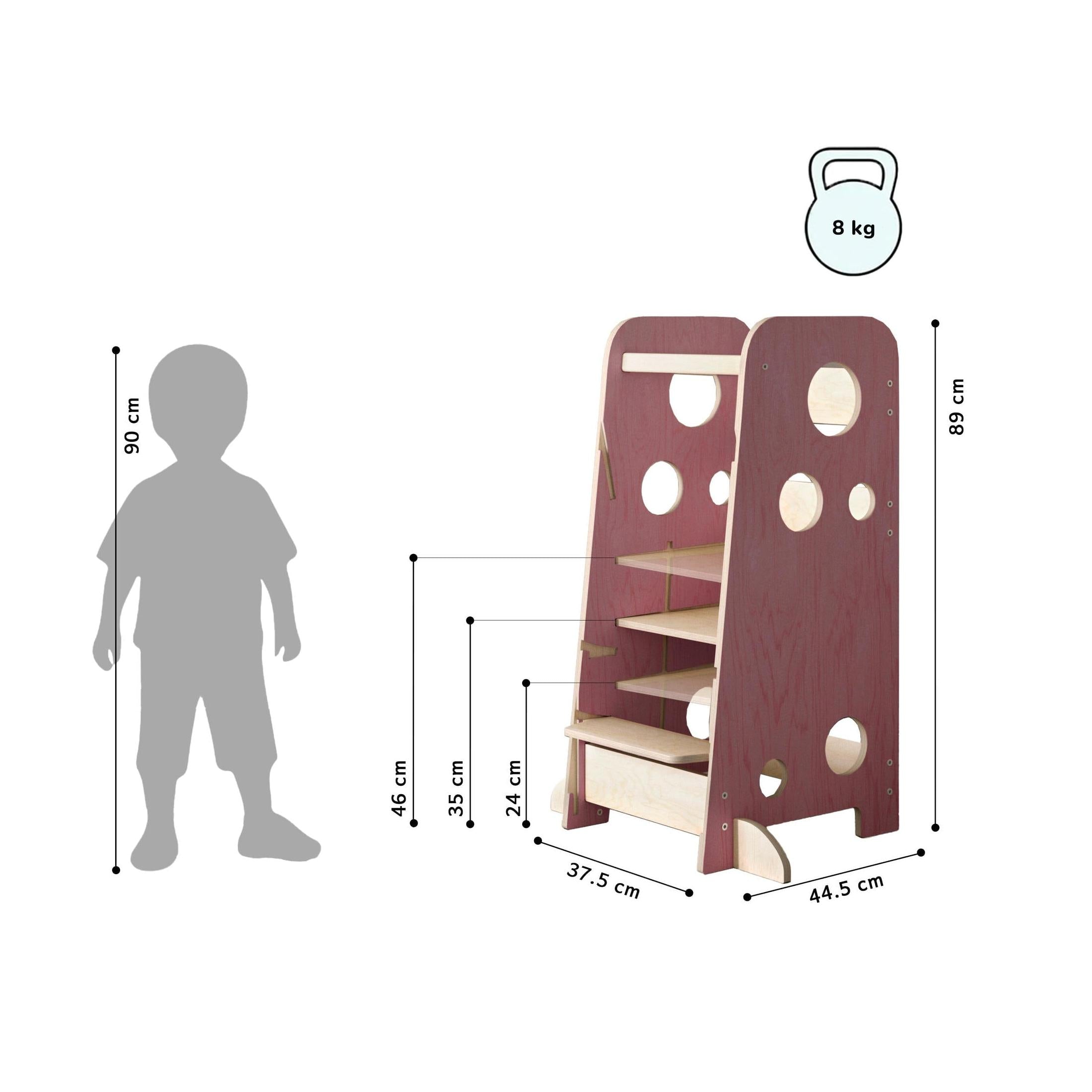 Tour D'Observation Montessori 3-En-1 – Format Xl