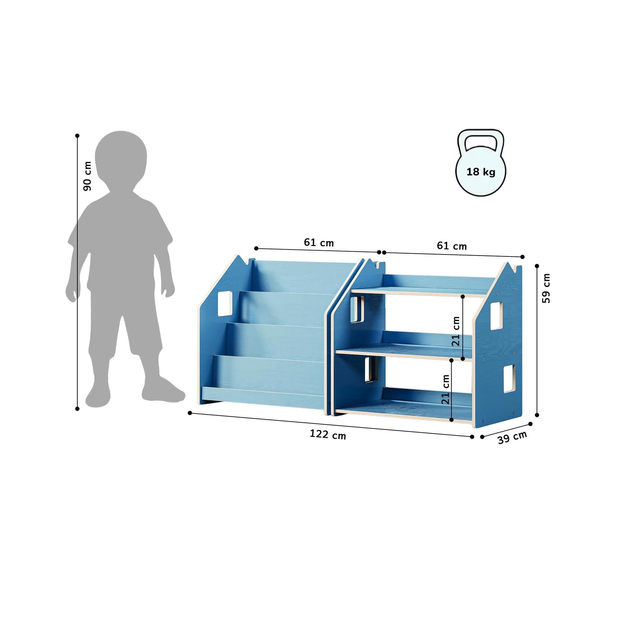 Duo Bookcase & Toy Shelf – Limited Edition