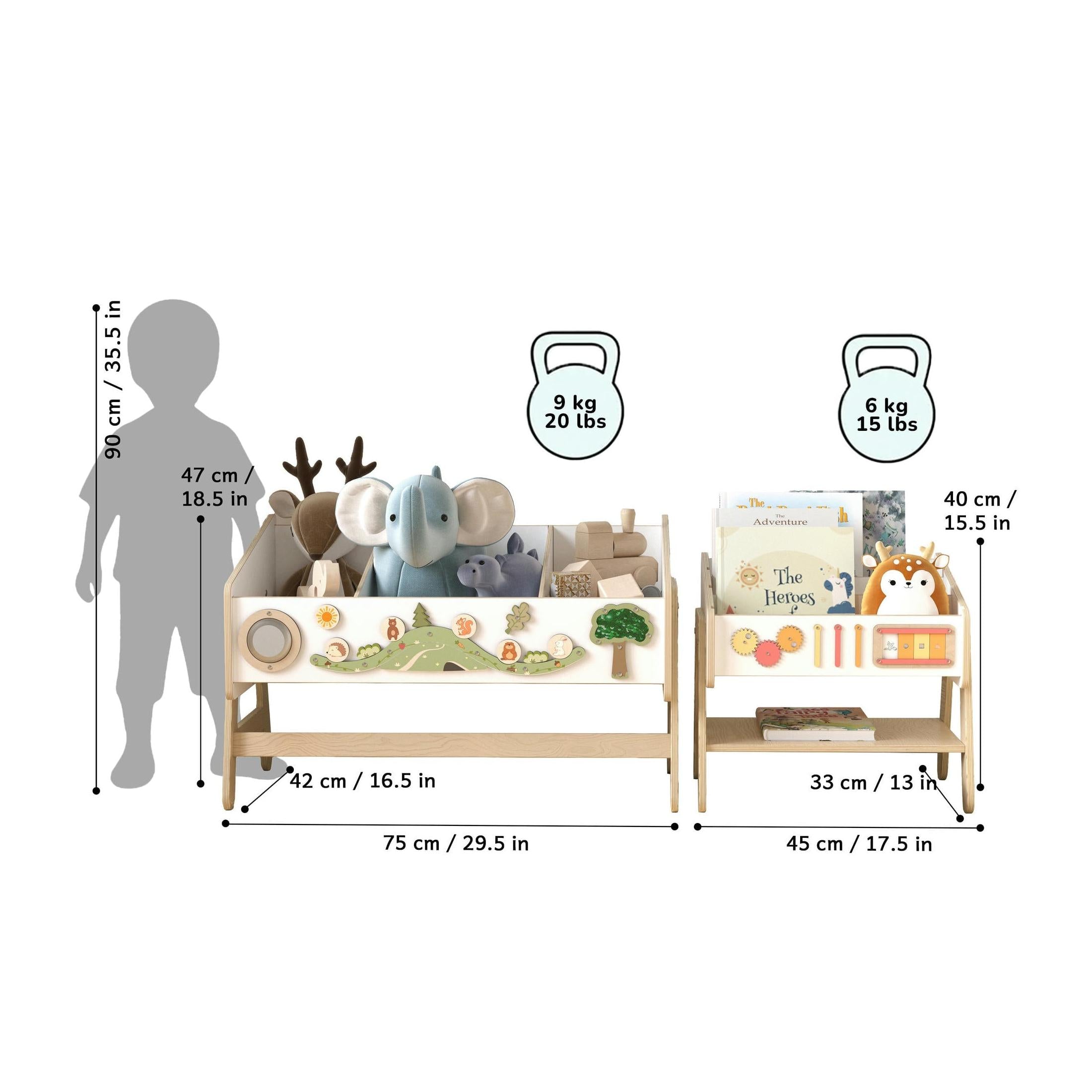 Trio Shelf-Table & Bookcase-Chair – Lilu