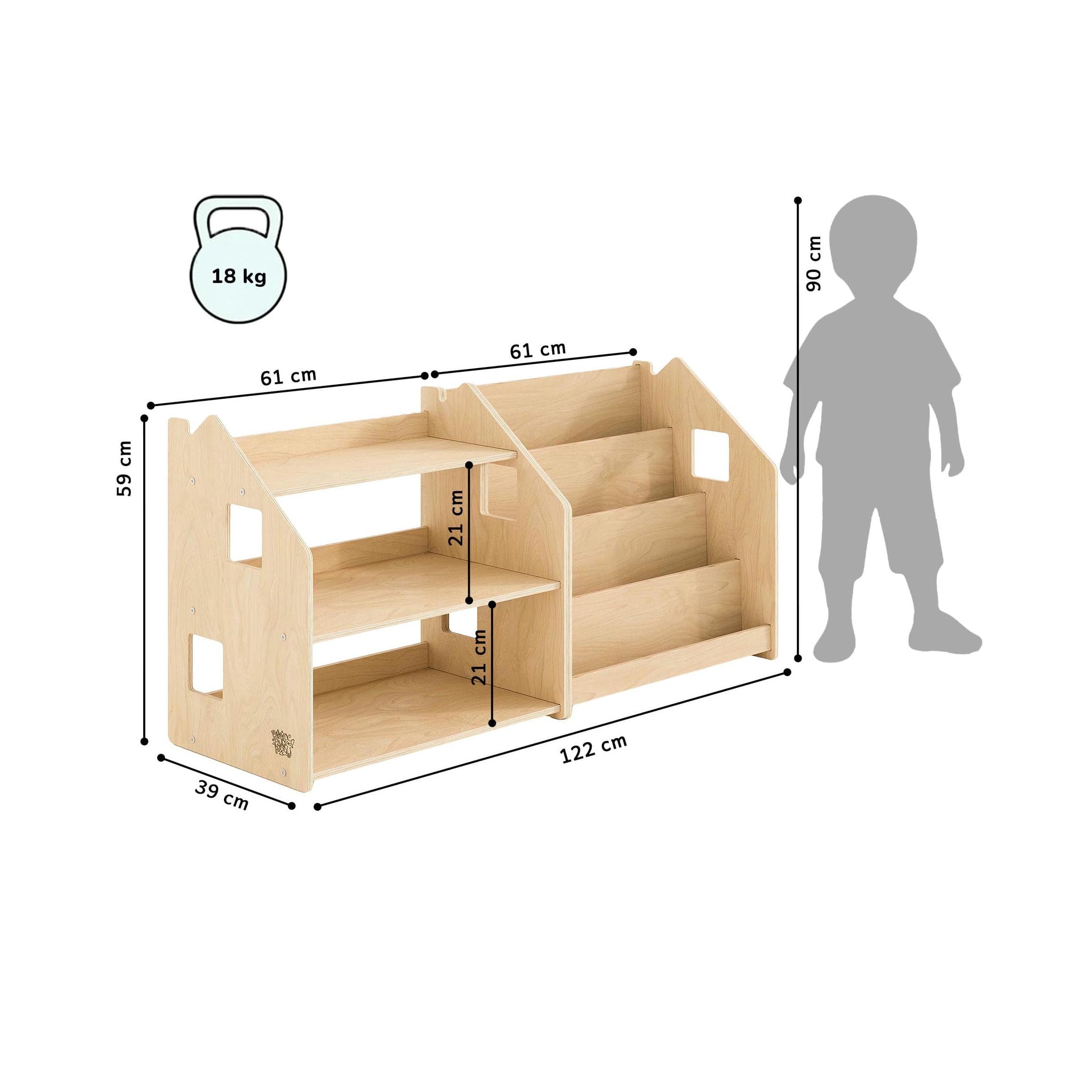 Duo Bookcase & Toy Shelf – Limited Edition