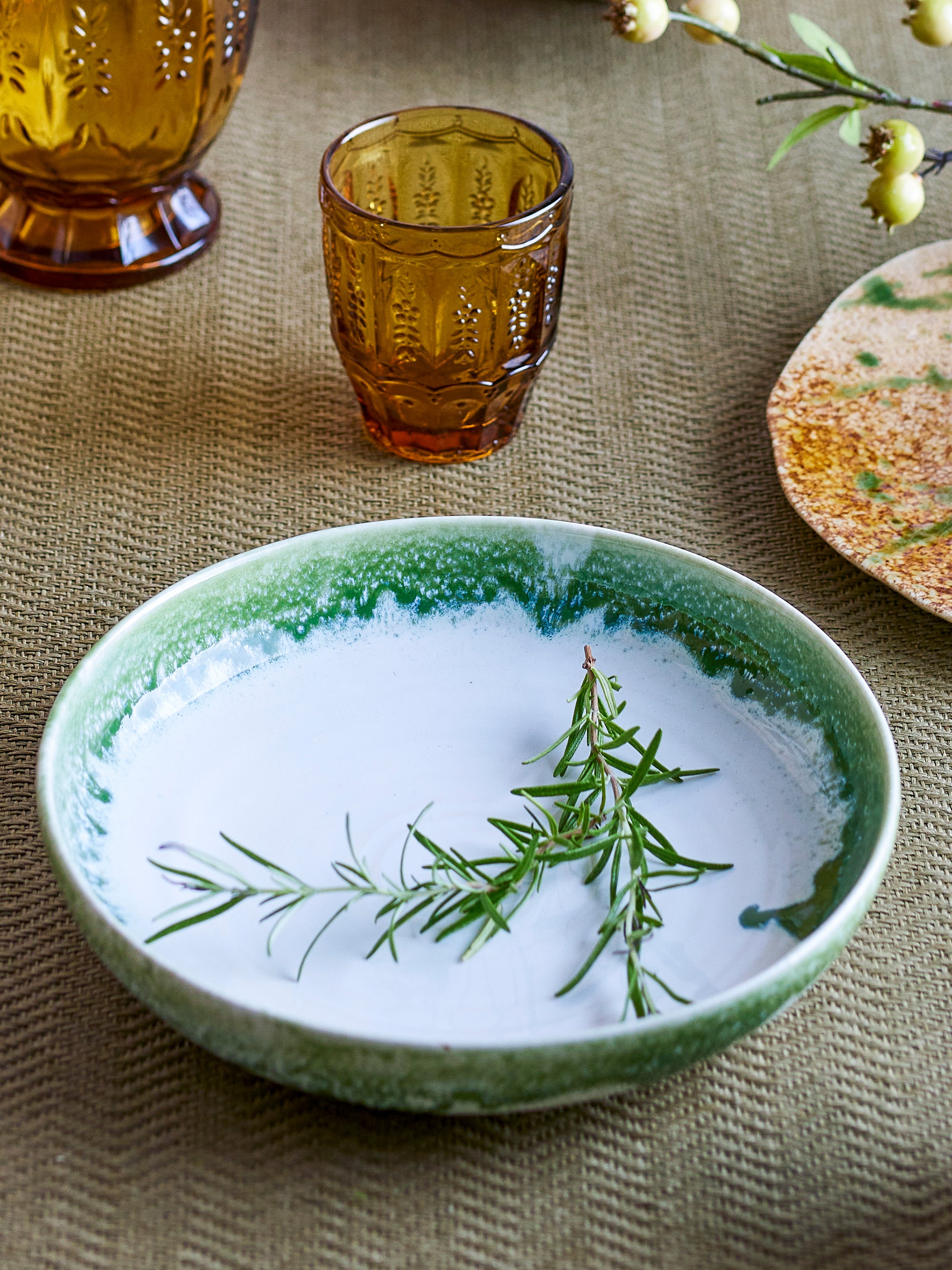 Prim - Serving Plate - Green - Stoneware