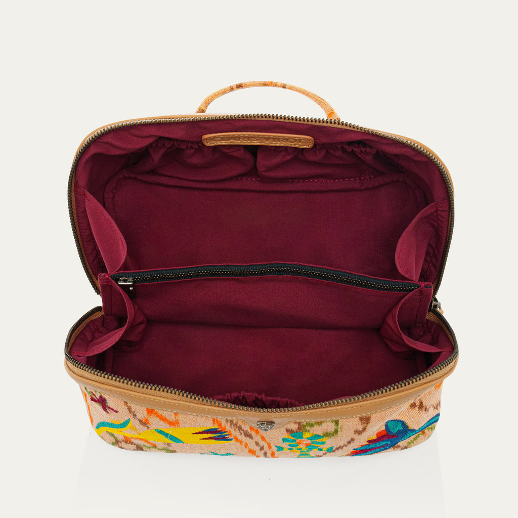 Charlotte Amphora Embroidered Fabric Pencil Case