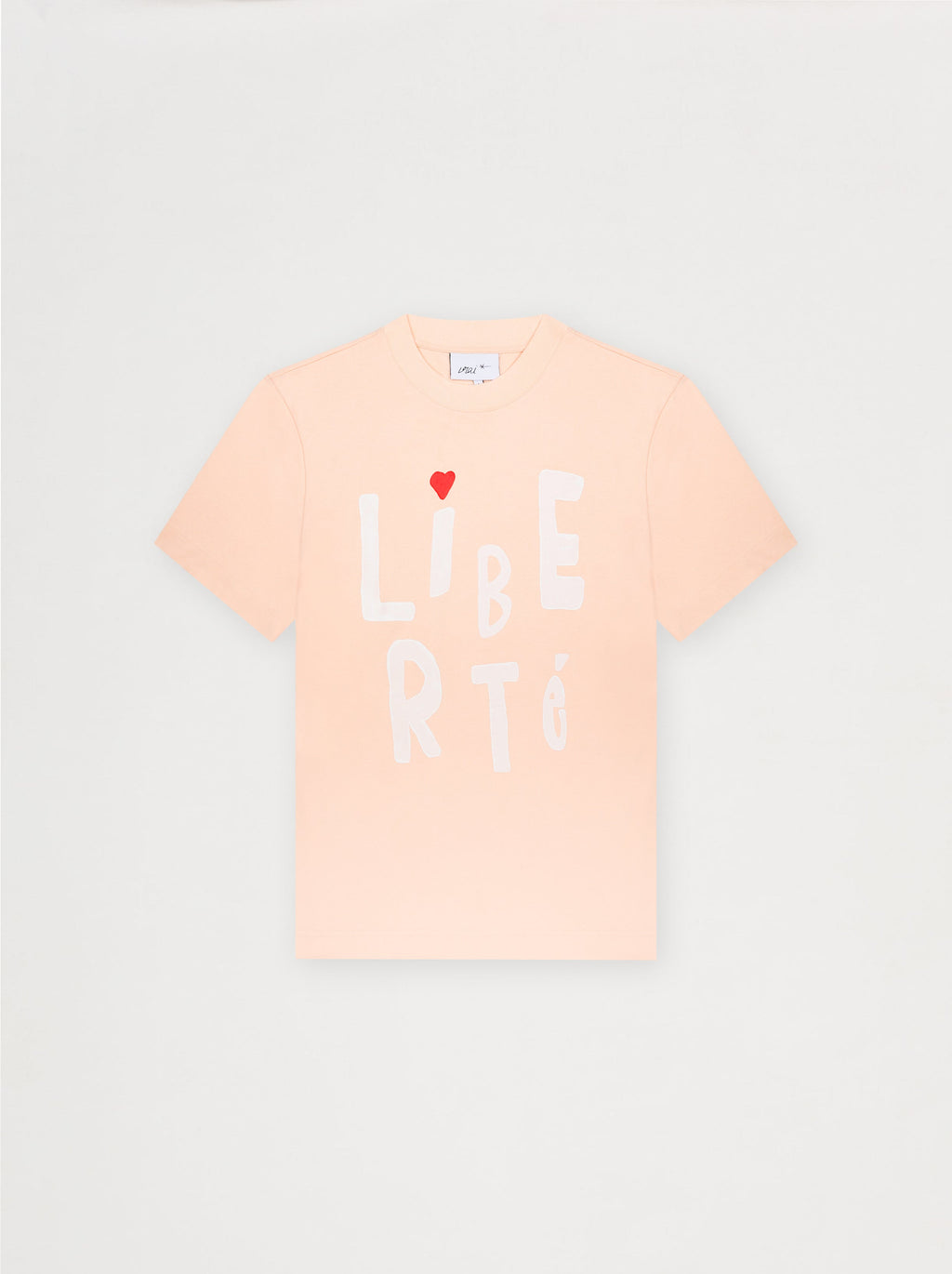 T-Shirt Unisexe Coup De Pinceau Abricot