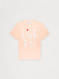 T-Shirt Unisexe Coup De Pinceau Abricot
