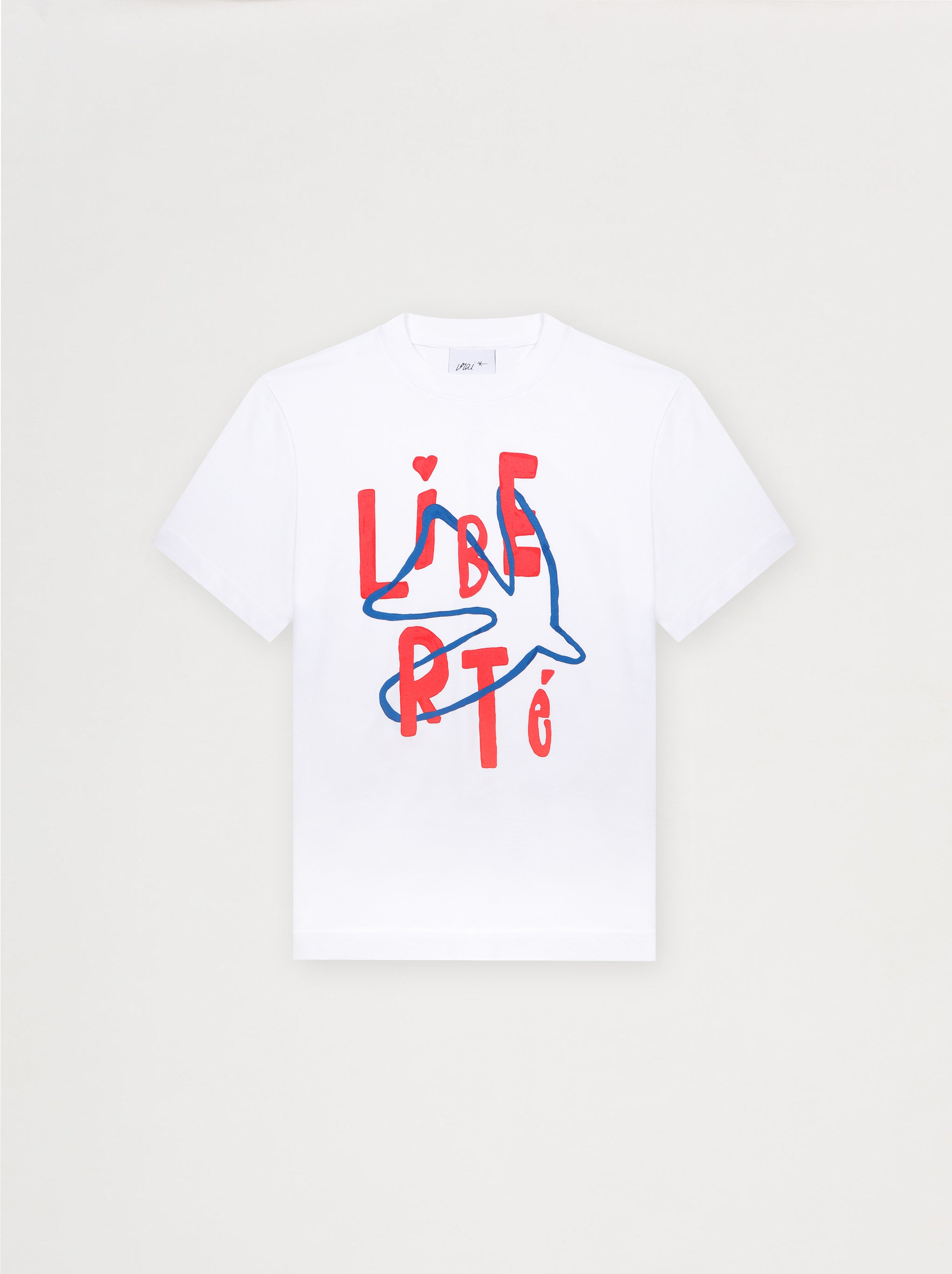 T-Shirt Unisexe Esquisse Blanc