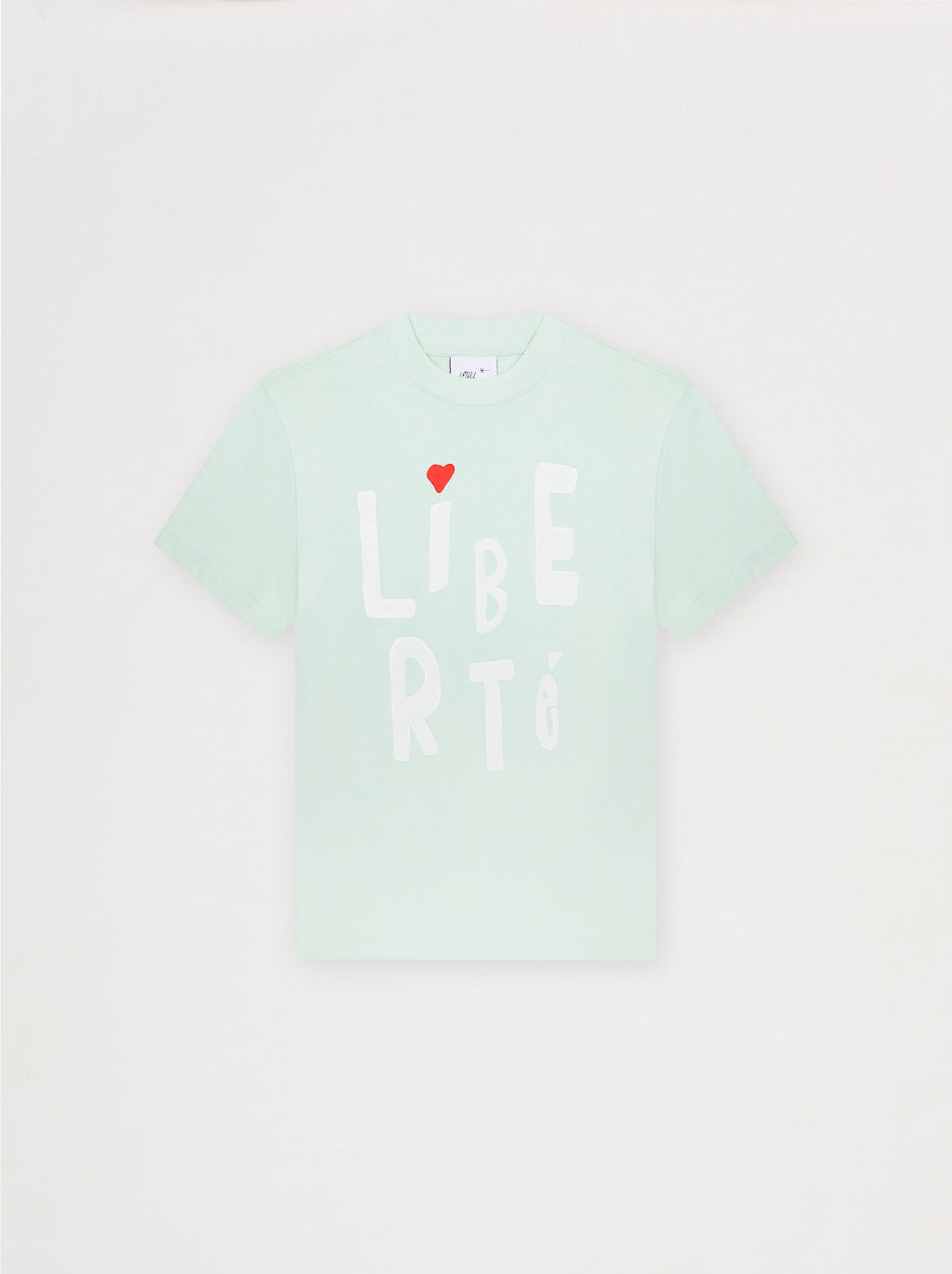 Camiseta unisex Pincelada verde agua