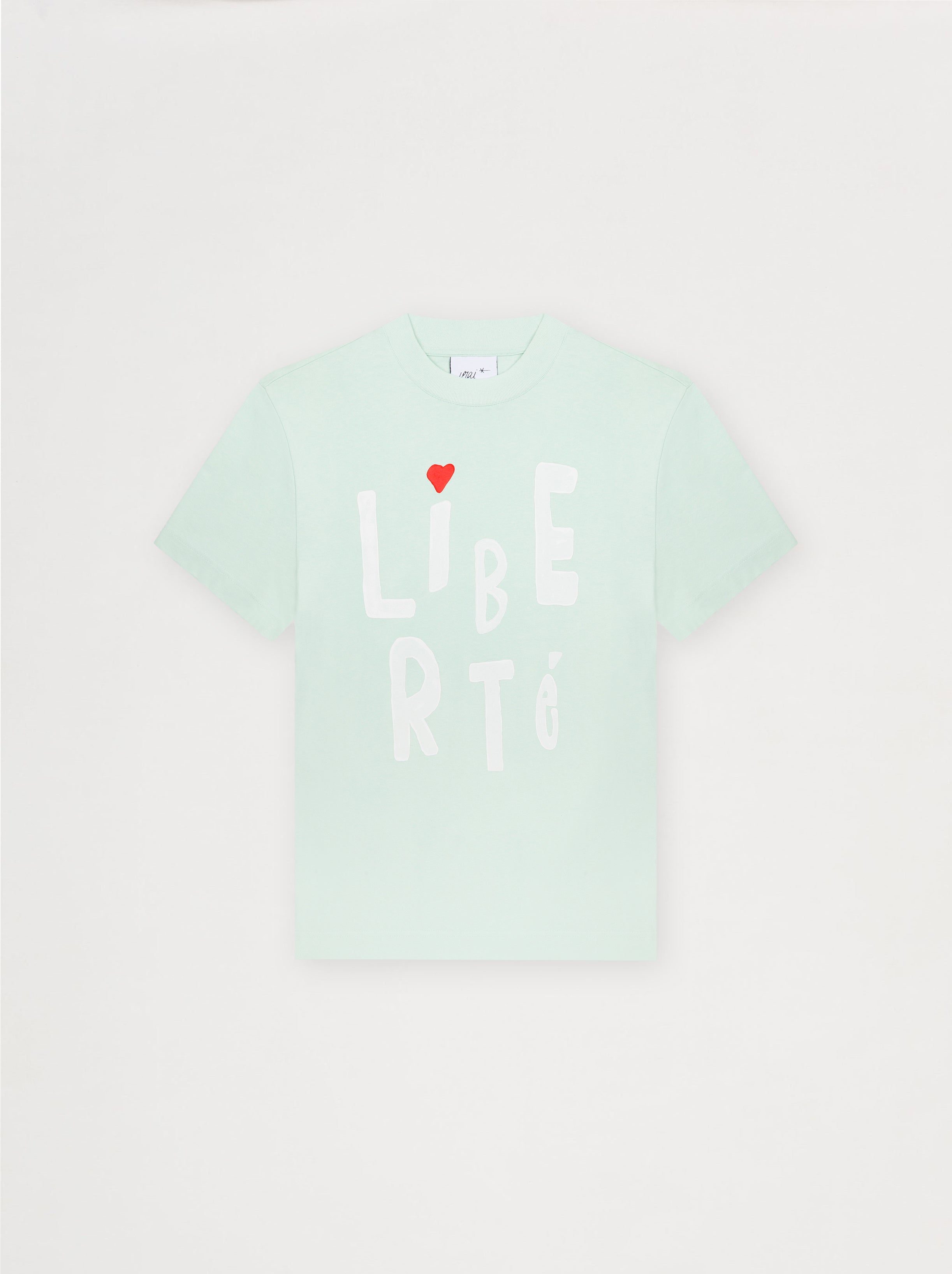 Camiseta unisex Pincelada verde agua