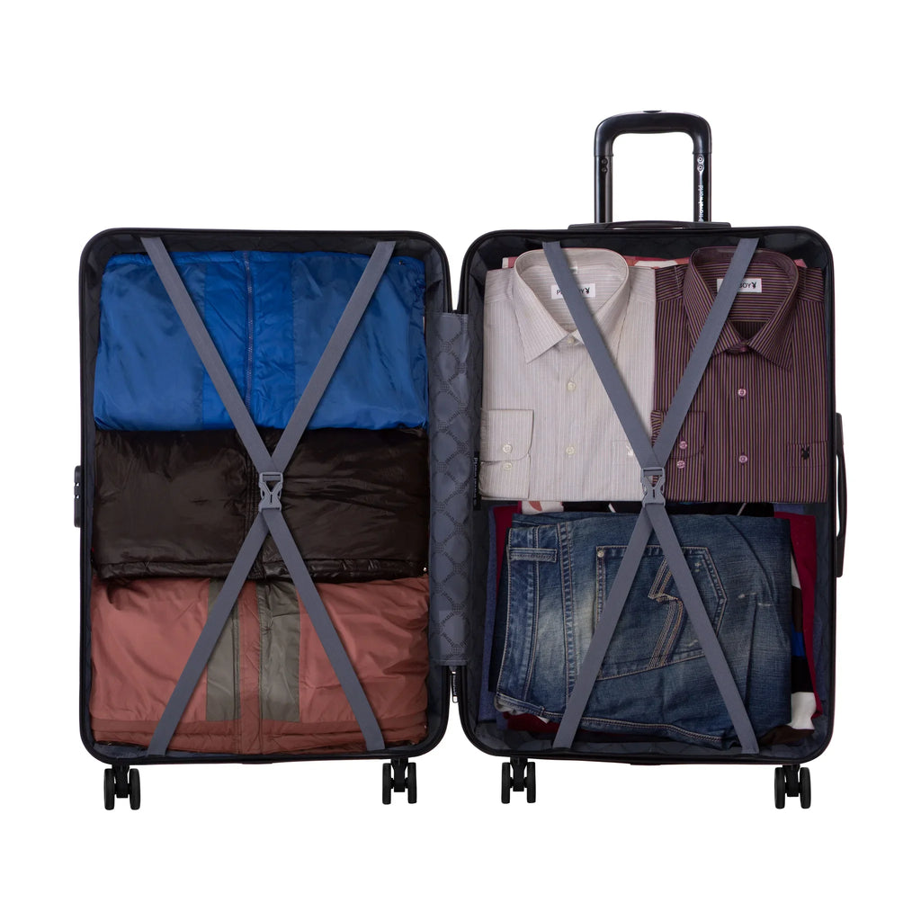 Set de 2 maletas Travel World Aca - Rojo oscuro
