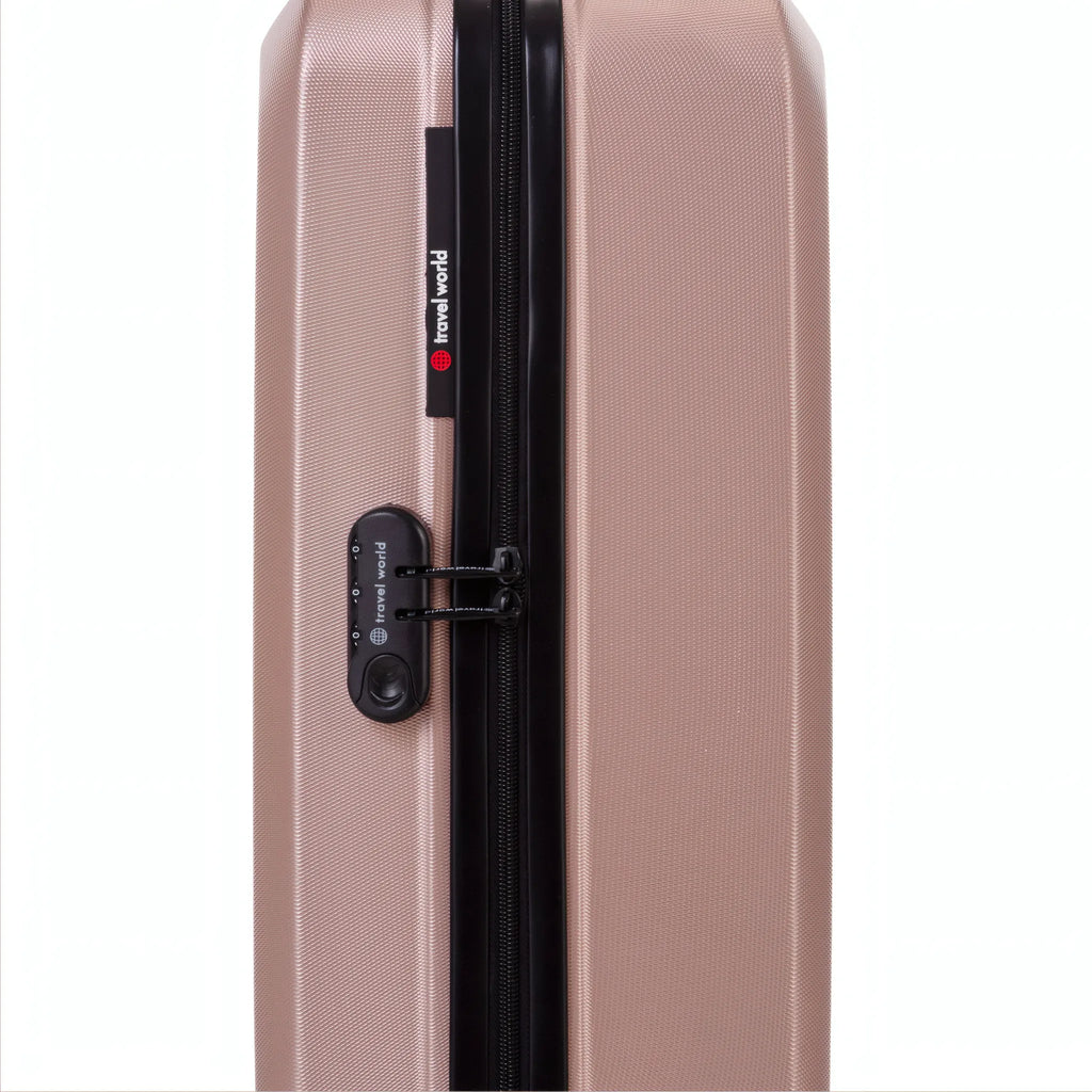 Set De 2 Maletas Travel World Aca - Oro Rosa