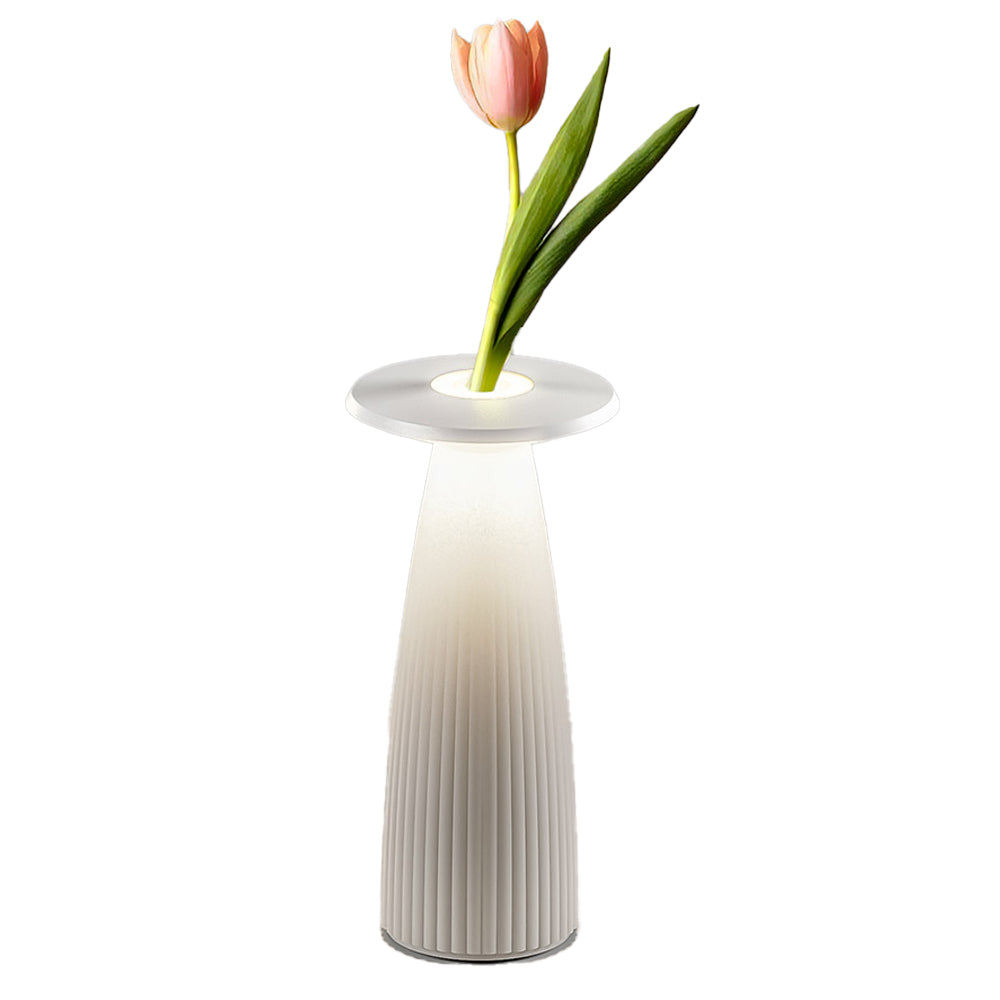 Flora Mini - Lampe De Table Sans Fil - Aluminium - Blanc