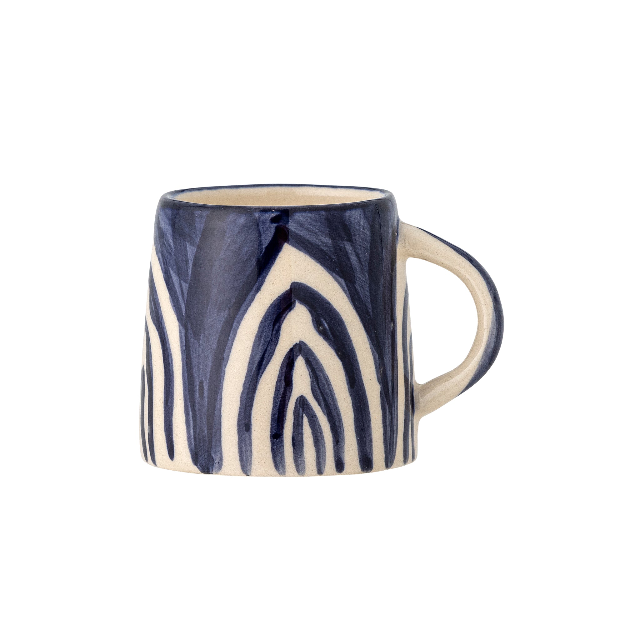 Shama - Set of 6 Espresso Cups - Blue - Stoneware
