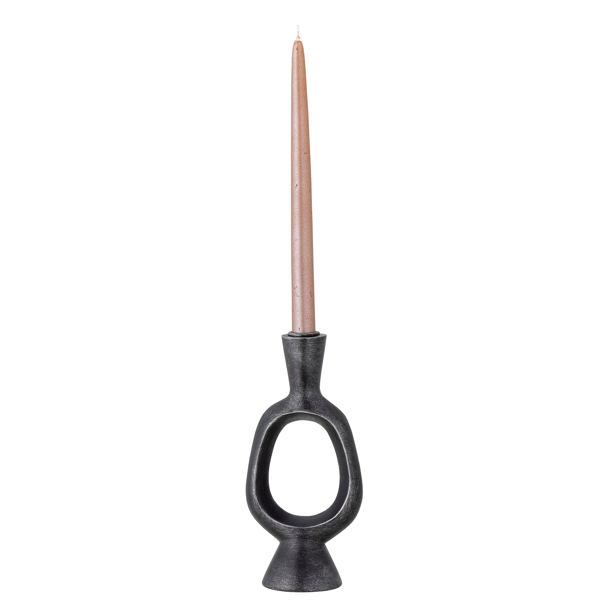 Bijan - Candle Holder - Black - Polyresin
