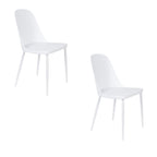Pip All - Lot De 2 Chaises De Salle À Manger - Plastique polypropylène - Blanc