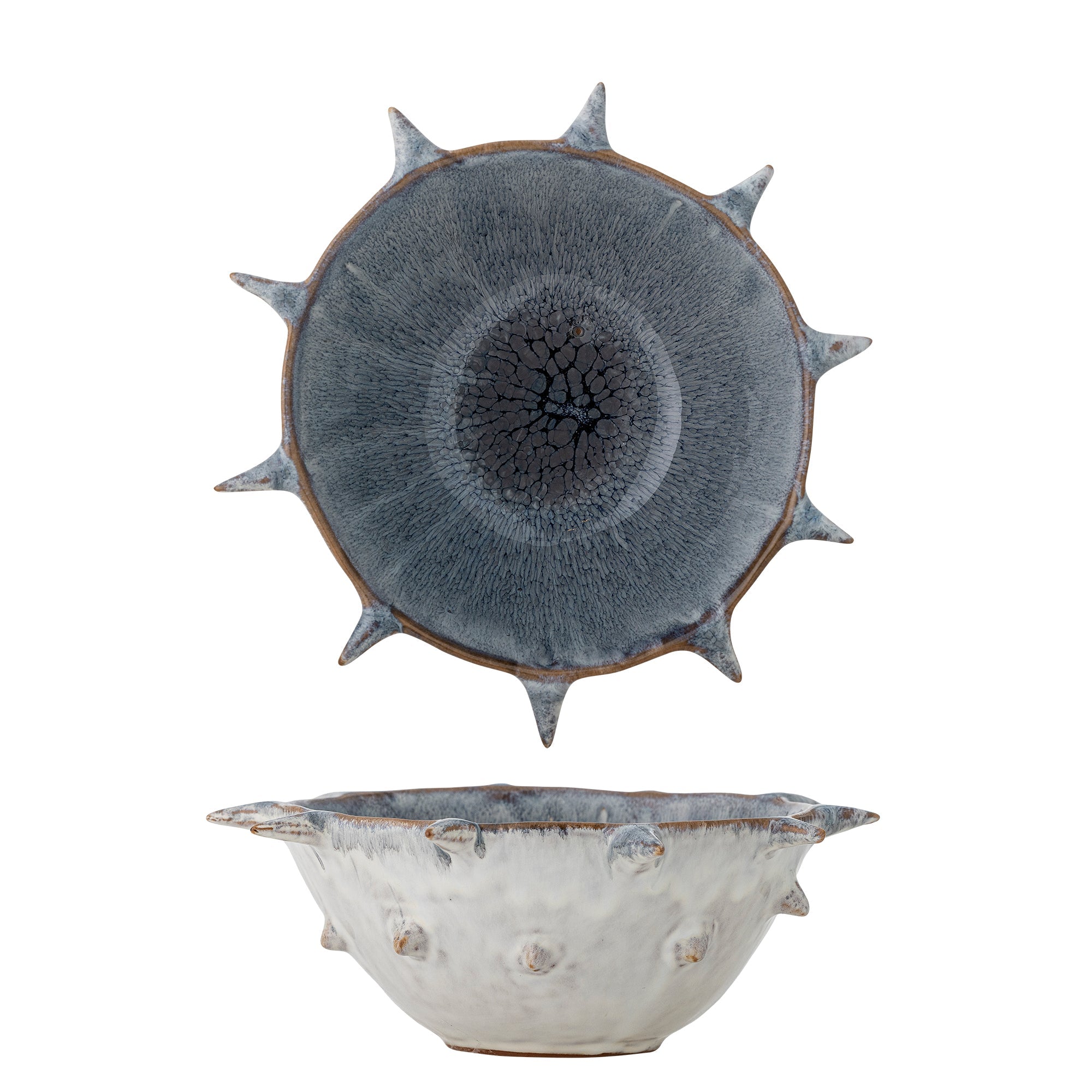 Edie - Set of 4 Bowls - Blue - Stoneware