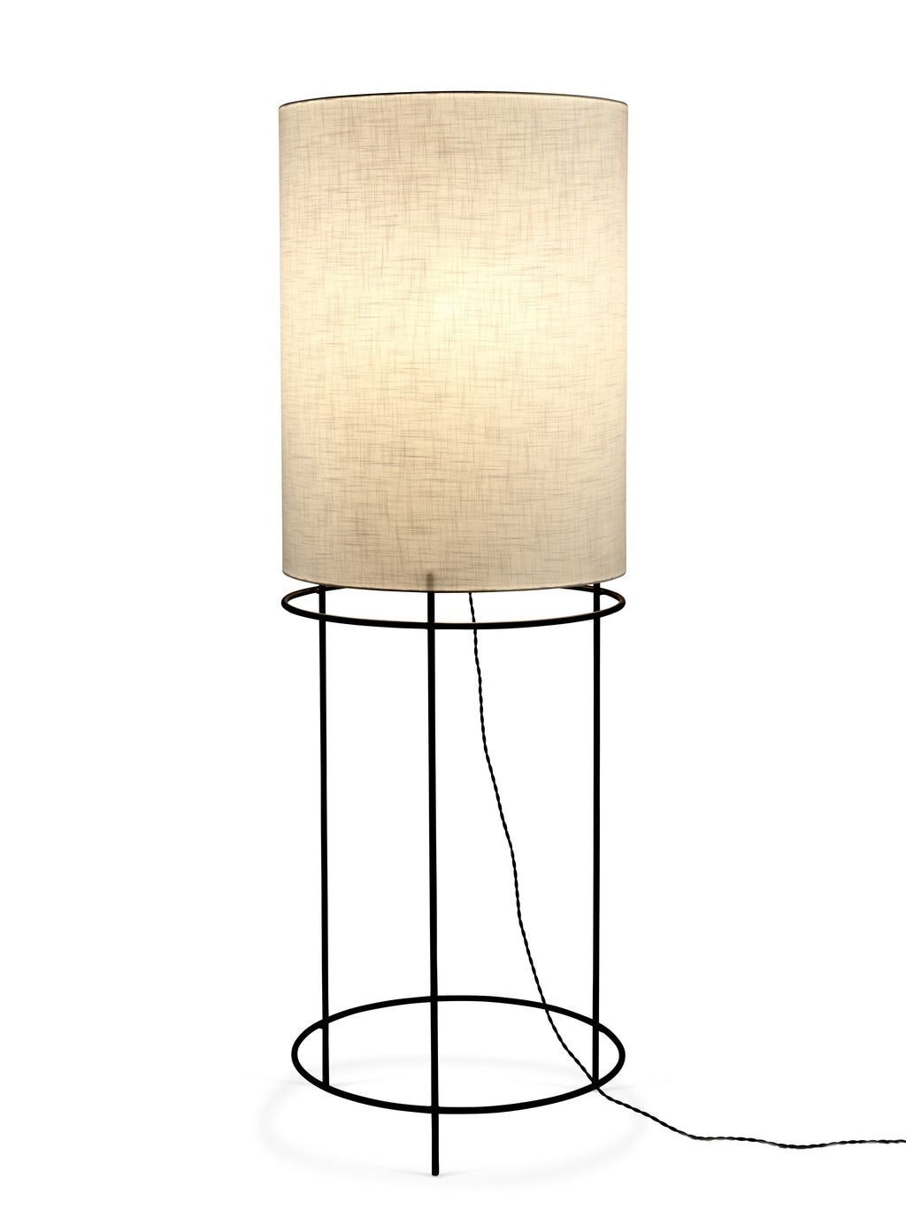 Bea Mombaers Cylinder - Lampadaire 03 - Acier - Blanc